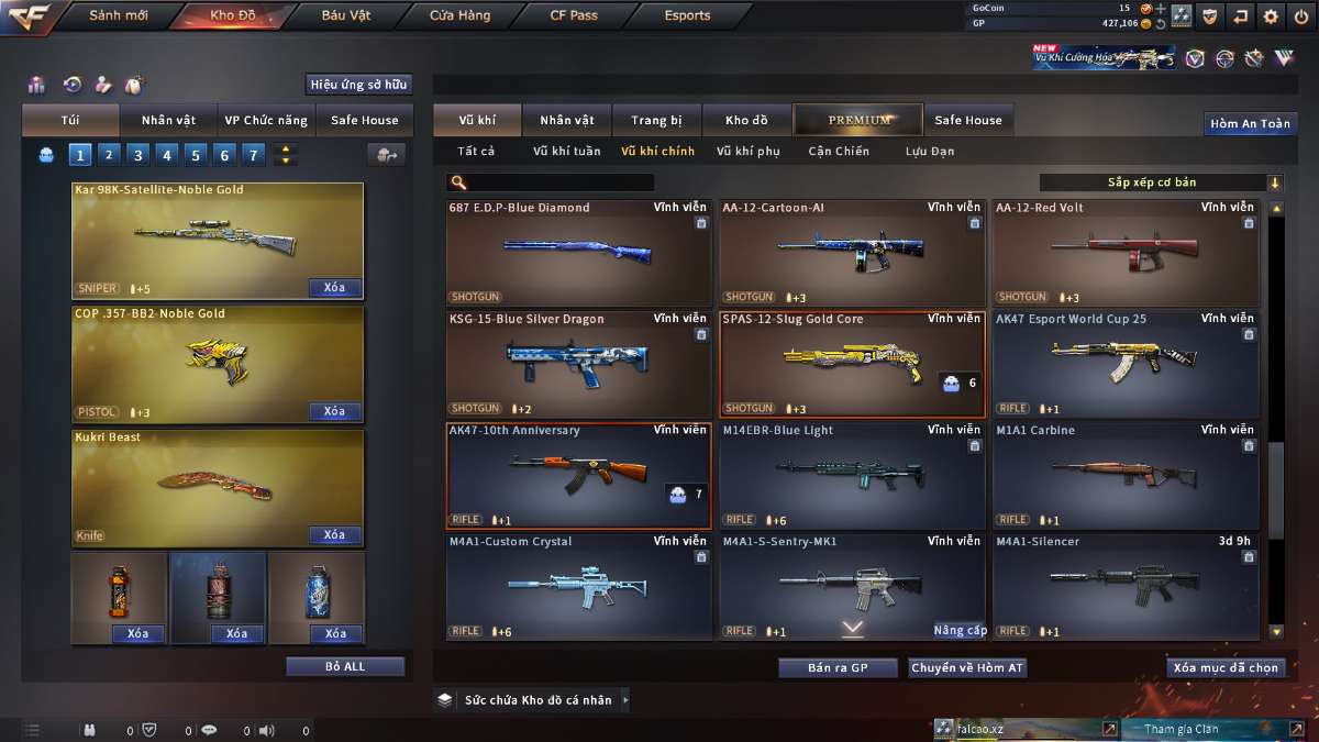 shop acc cf uy tin gia re